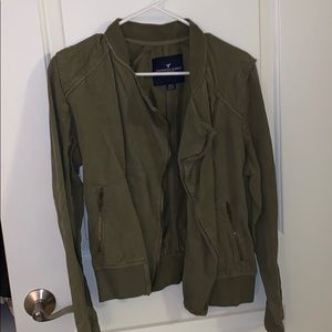 AE olive green bomber jacket